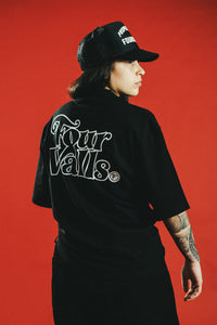 PROPERTY OF FOURWALLS TEE - BLACK