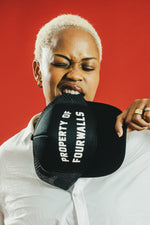 PROPERTY OF FOURWALLS TRUCKER CAP - BLACK