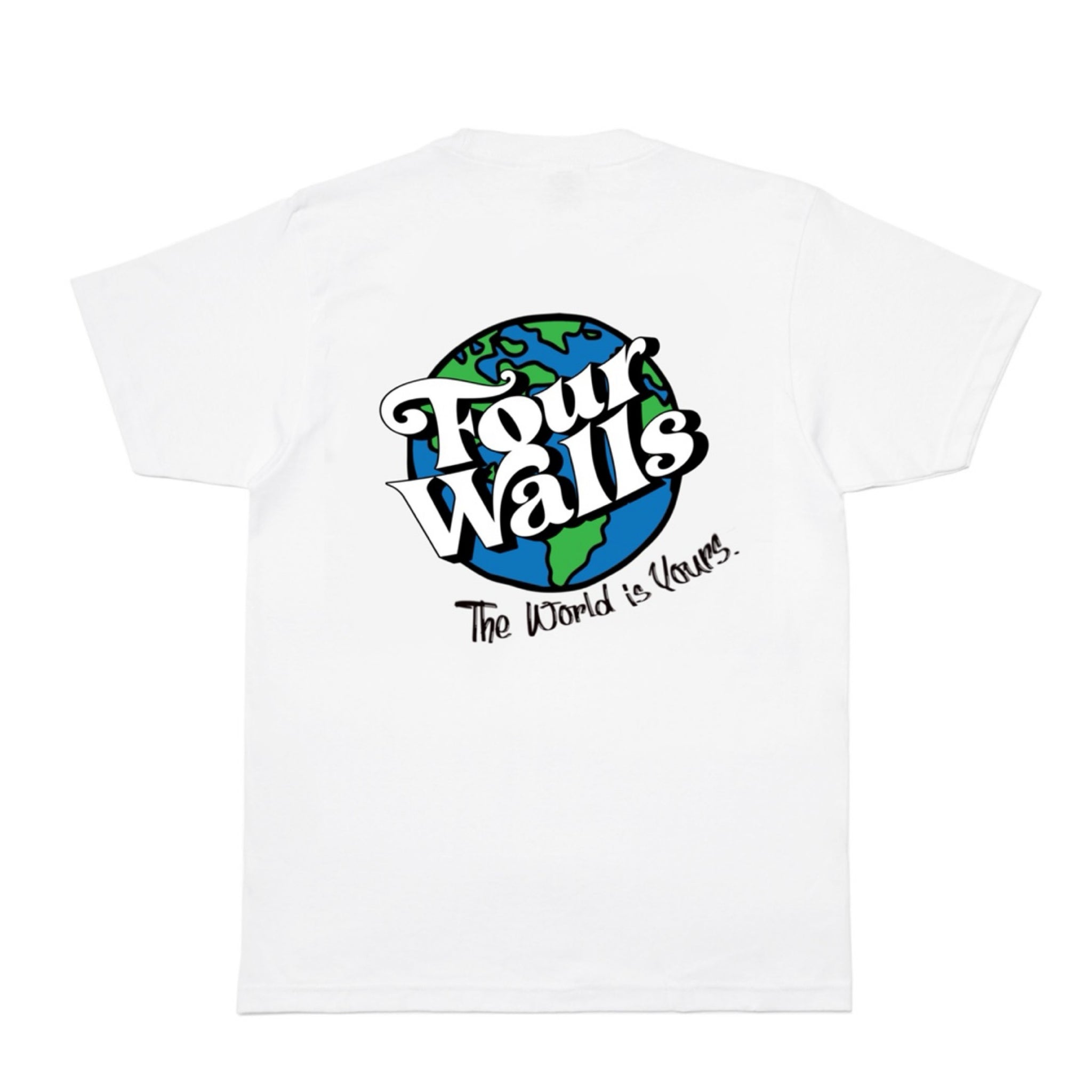 FOURWALLS THE WORLD IS YOURS TEE (WHITE)