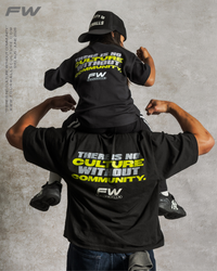 THERE IS NO CULTURE WITHOUT COMMUNITY TEE - BLACK