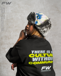 THERE IS NO CULTURE WITHOUT COMMUNITY TEE - BLACK