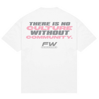 THERE IS NO CULTURE WITHOUT COMMUNITY TEE - WHITE
