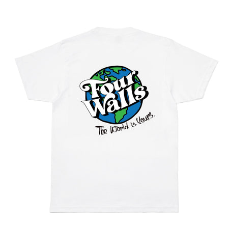 FOURWALLS THE WORLD IS YOURS TEE (WHITE)