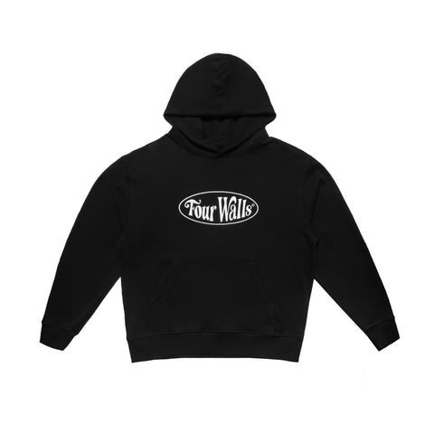 FOURWALLS OVAL LOGO HOODY (BLACK)