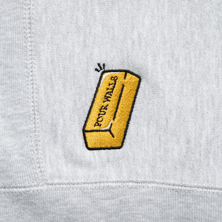 FOURWALLS OUTLINE CREWNECK (GREY MARLE)