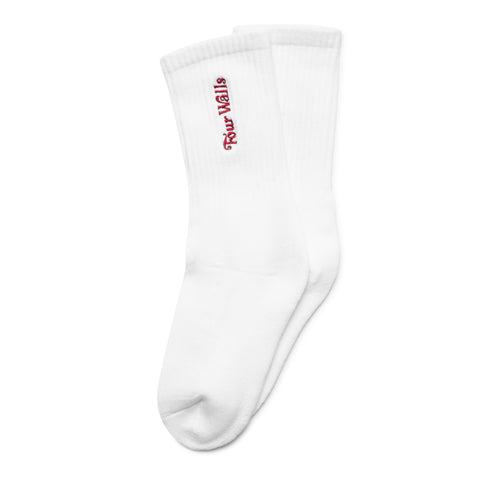 FOURWALLS CREW SOCKS (WHITE)