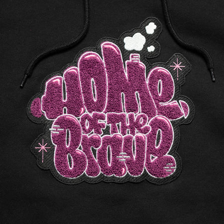 FOURWALLS HOME OF THE BRAVE HOODY (BLACK)