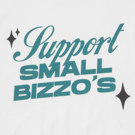 FOURWALLS SUPPORT SMALL BIZZO'S TEE (WHITE)