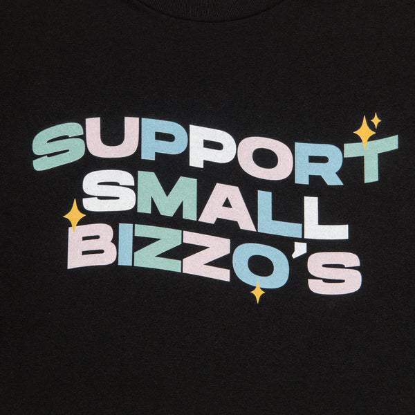 FOURWALLS SUPPORT SMALL BIZZO'S TEE (BLACK)