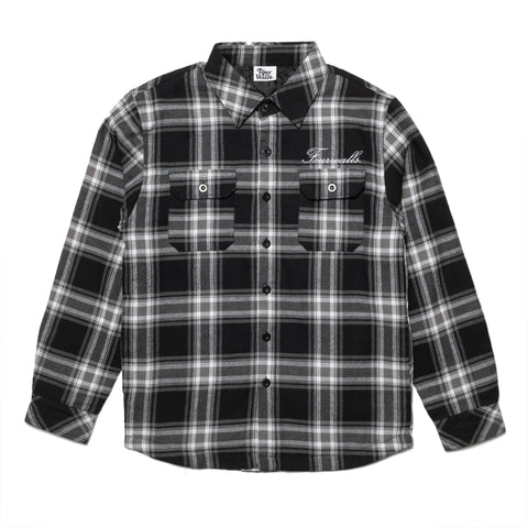 FOURWALLS SIGNATURE PLAID JACKET (BLACK)