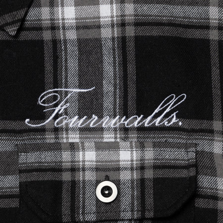 FOURWALLS SIGNATURE PLAID JACKET (BLACK)