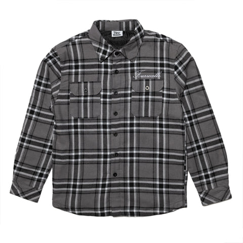 FOURWALLS SIGNATURE PLAID JACKET (GREY)